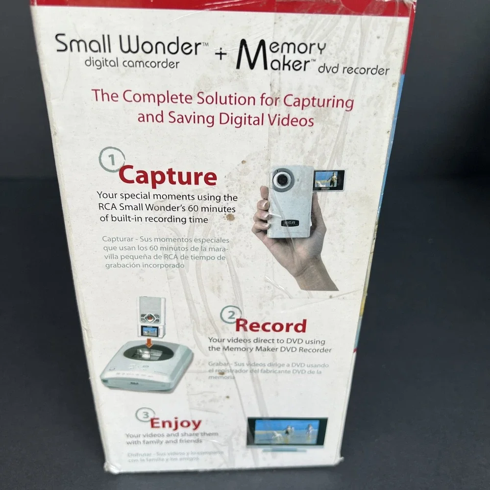 RCA Small Wonder Memory Maker EZDVD1BD DVD Digital Camcorder NOS Record To DVD